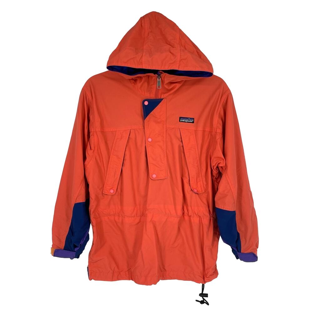 Vintage Patagonia Orange Pink Pullover Jacket‎ Kids Size 12